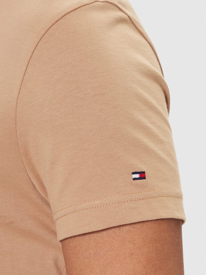 T-Shirt Man Beige Tommy Hilfiger