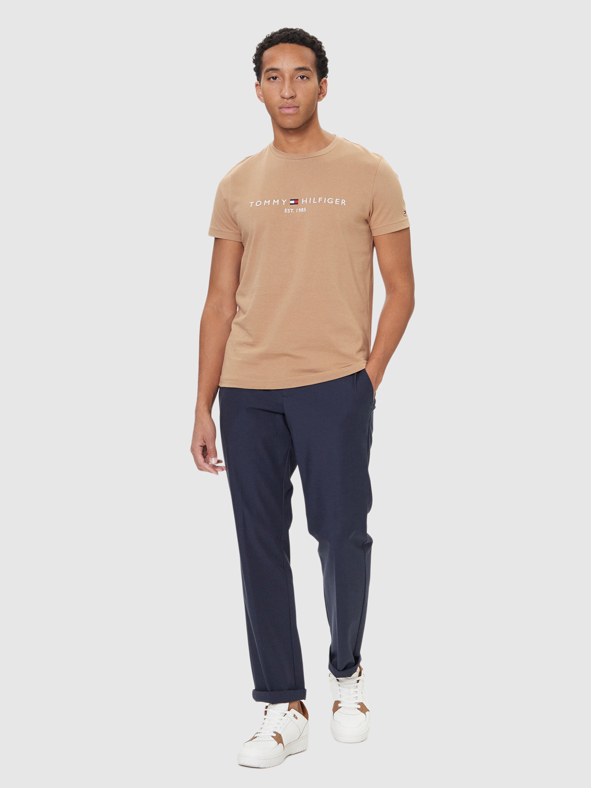 T-Shirt Man Beige Tommy Hilfiger