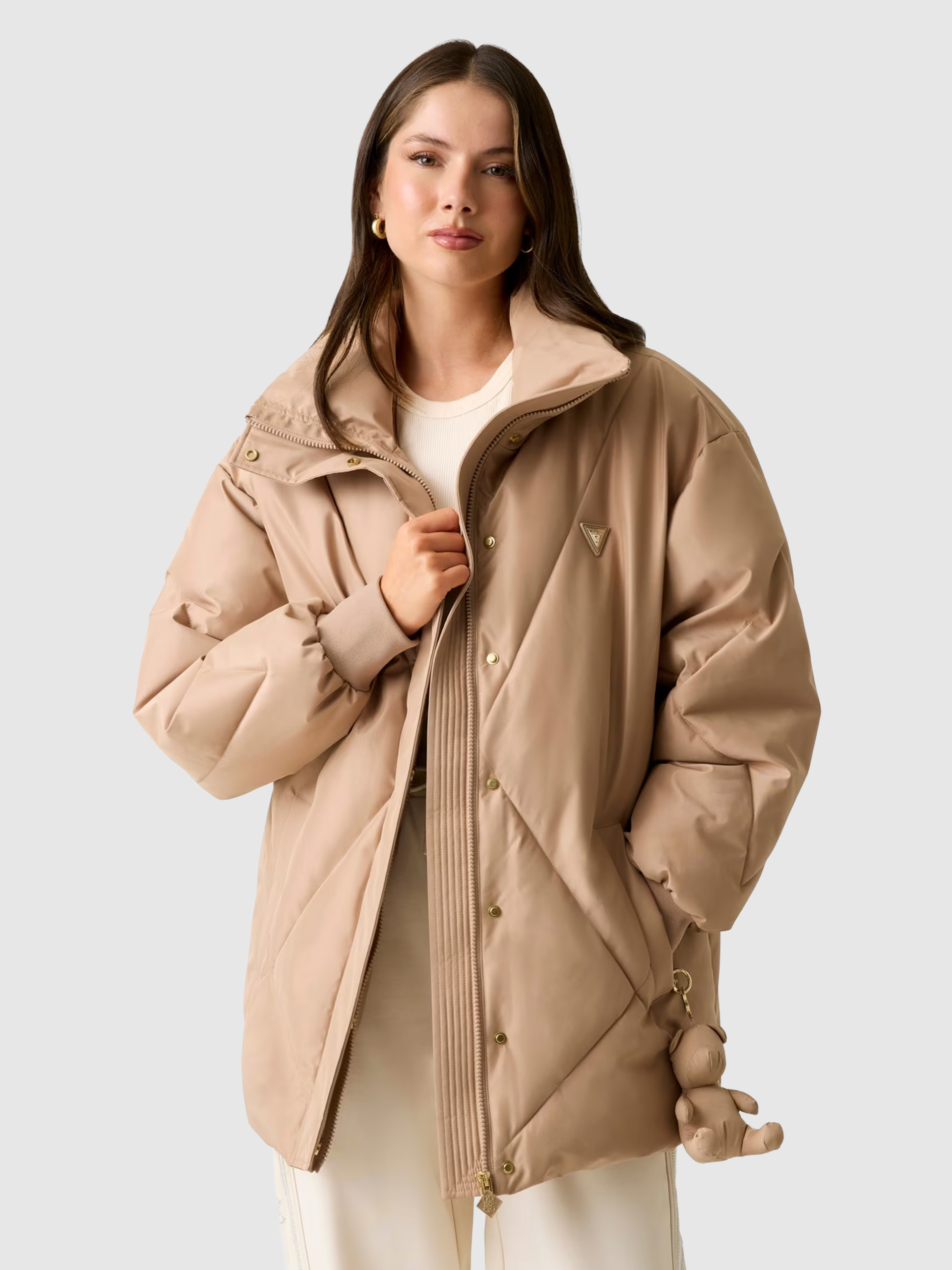 Chaqueta Mujer Beige Guess Underwear