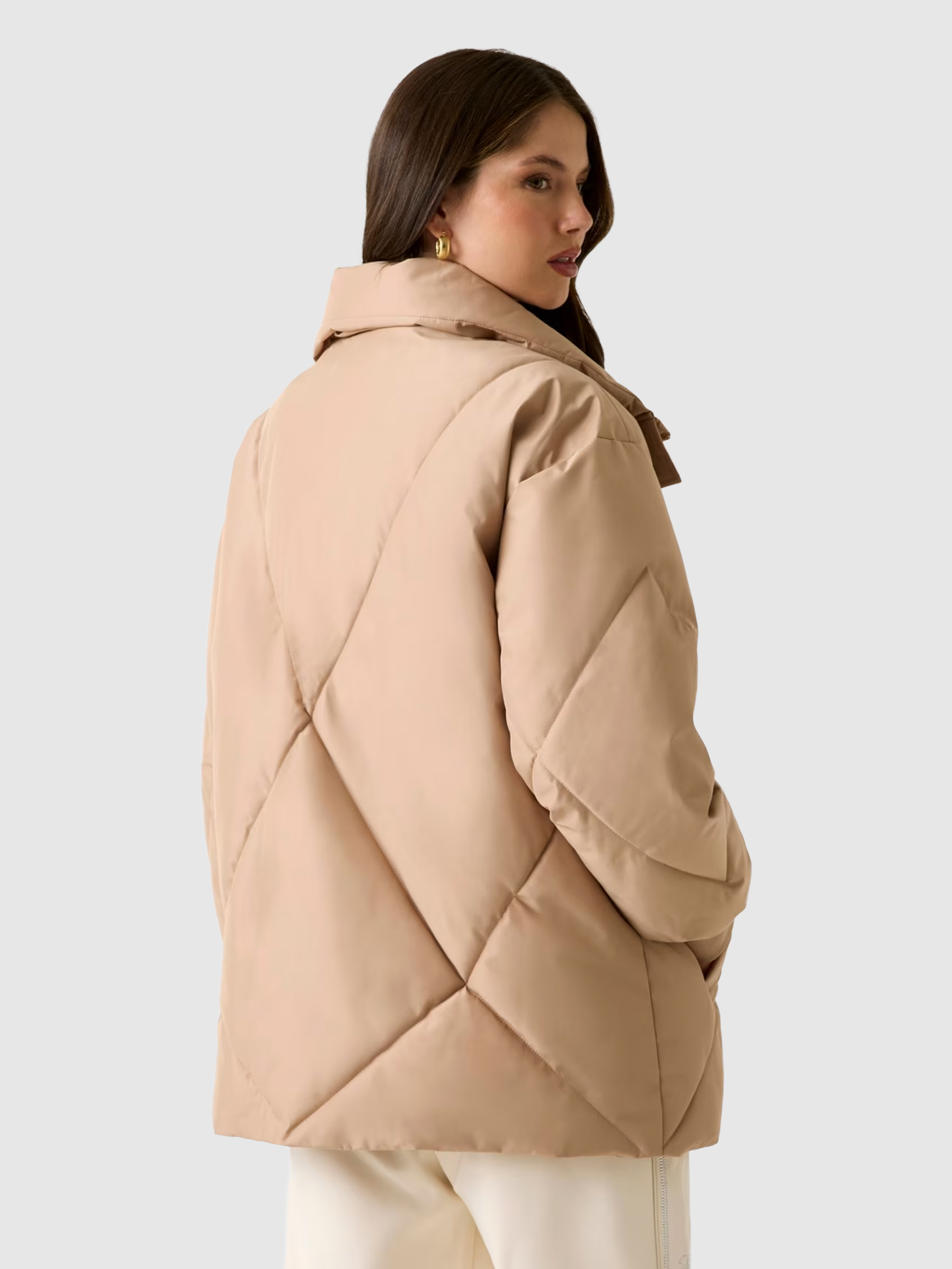 Chaqueta Mujer Beige Guess Underwear