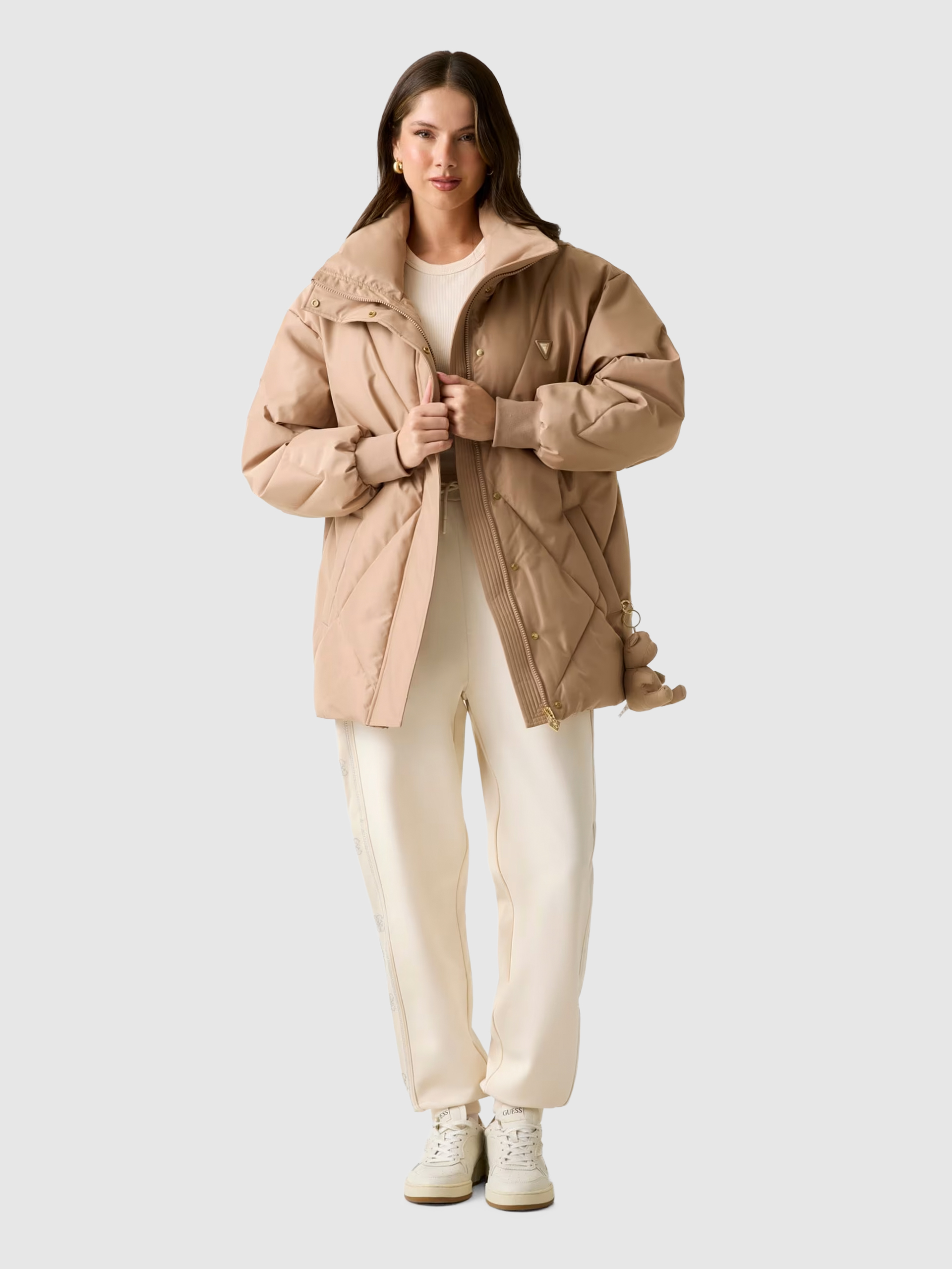 Chaqueta Mujer Beige Guess Underwear