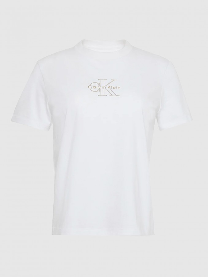 Camiseta Mujer Blanco Calvin Klein