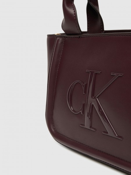 Tote Bags Woman Bordeaux Calvin Klein