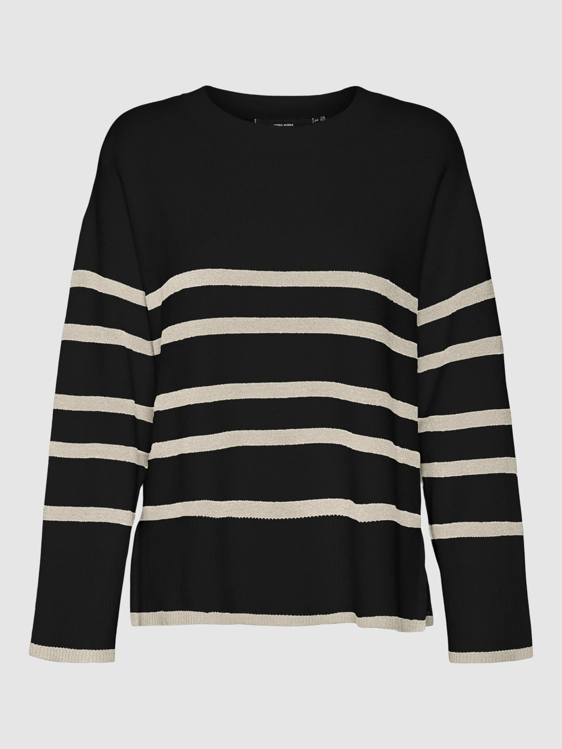 Camisola Mulher Vmsaba Ls O-Neck Stripe Pullover Ga Noos Vero Moda