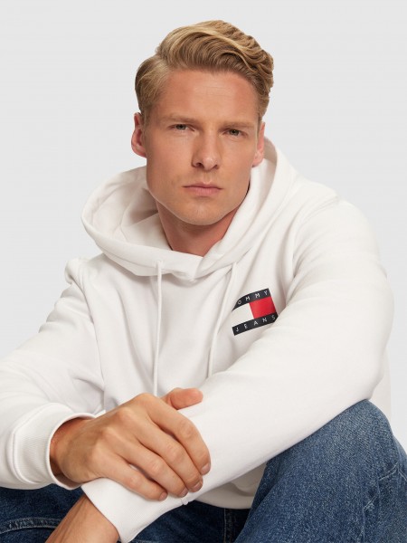 Sueter Hombre Crema Tommy Jeans