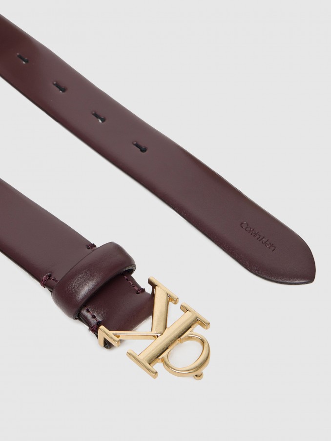 Cinturon Mujer Burdeos Calvin Klein