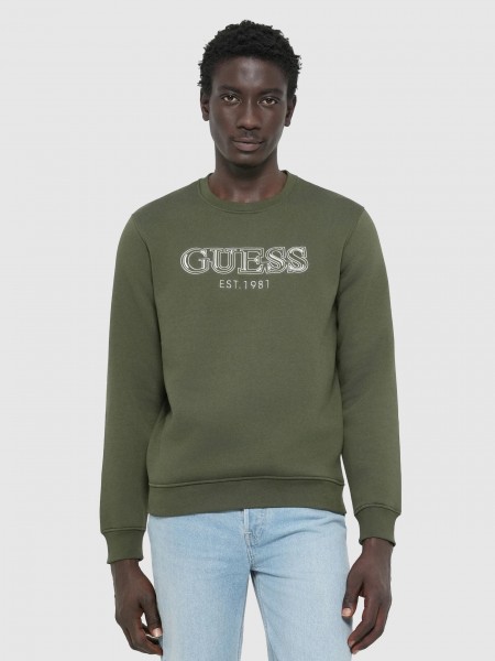 Jersey Hombre Verde Guess