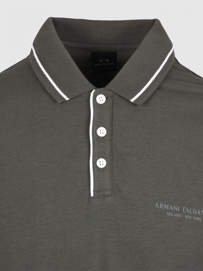 Polo Shirt Man Green Armani Exchange