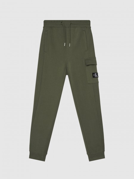 Pantalones Nio Verde Calvin Klein