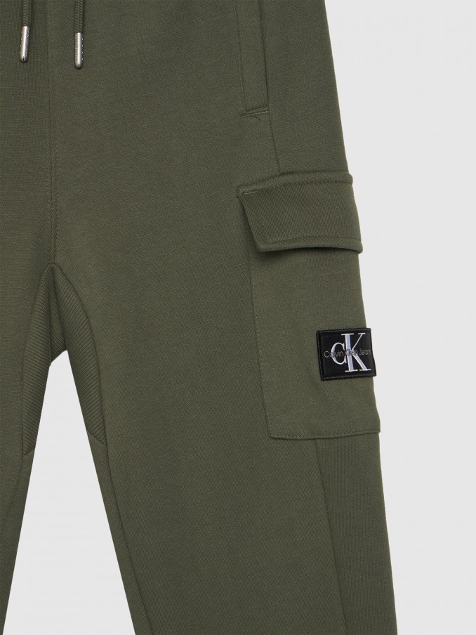 Pantalones Ni�o Verde Calvin Klein