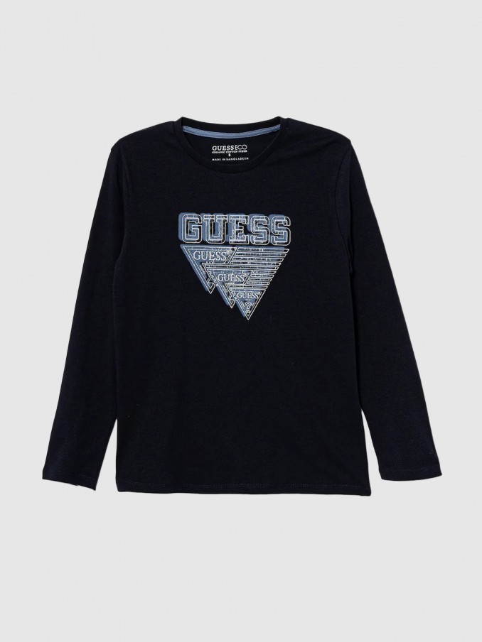 Pullover Boy Navy Blue Guess