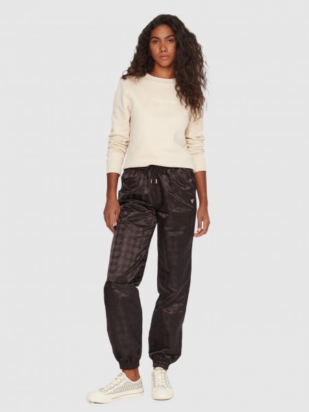 Pants Woman Black Guess Underwear