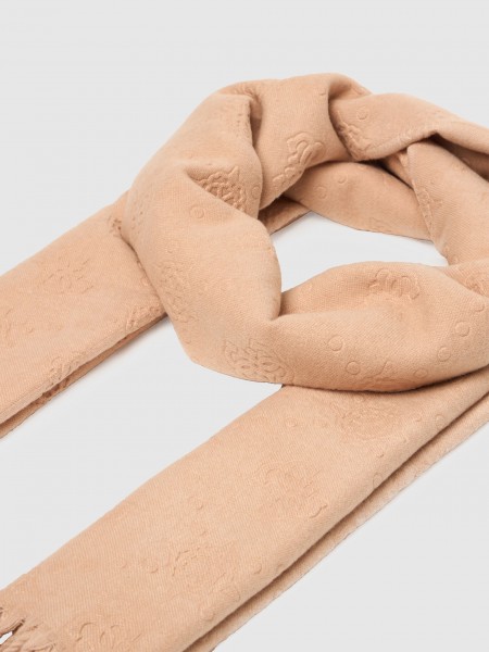 Scarves Woman Beige Guess
