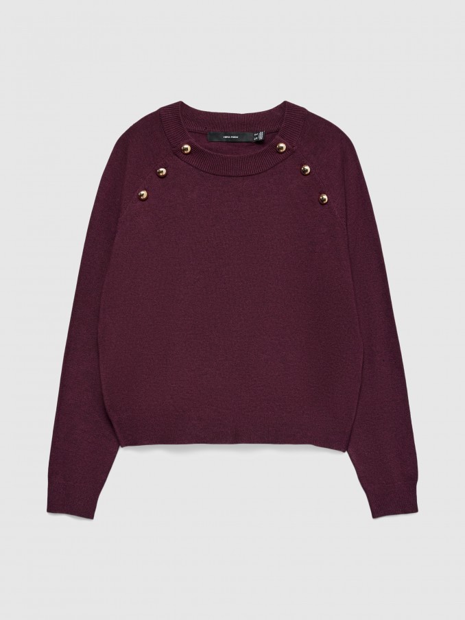 Sueter Mujer Burdeos Vero Moda