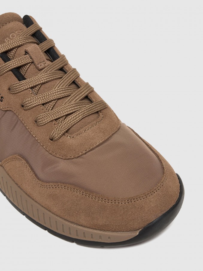 Sneakers Man Beige Boss Orange