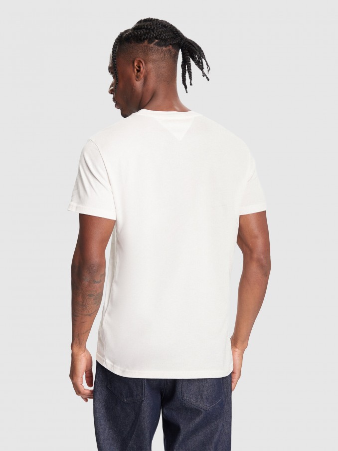 T-Shirt Man Cream Tommy Jeans