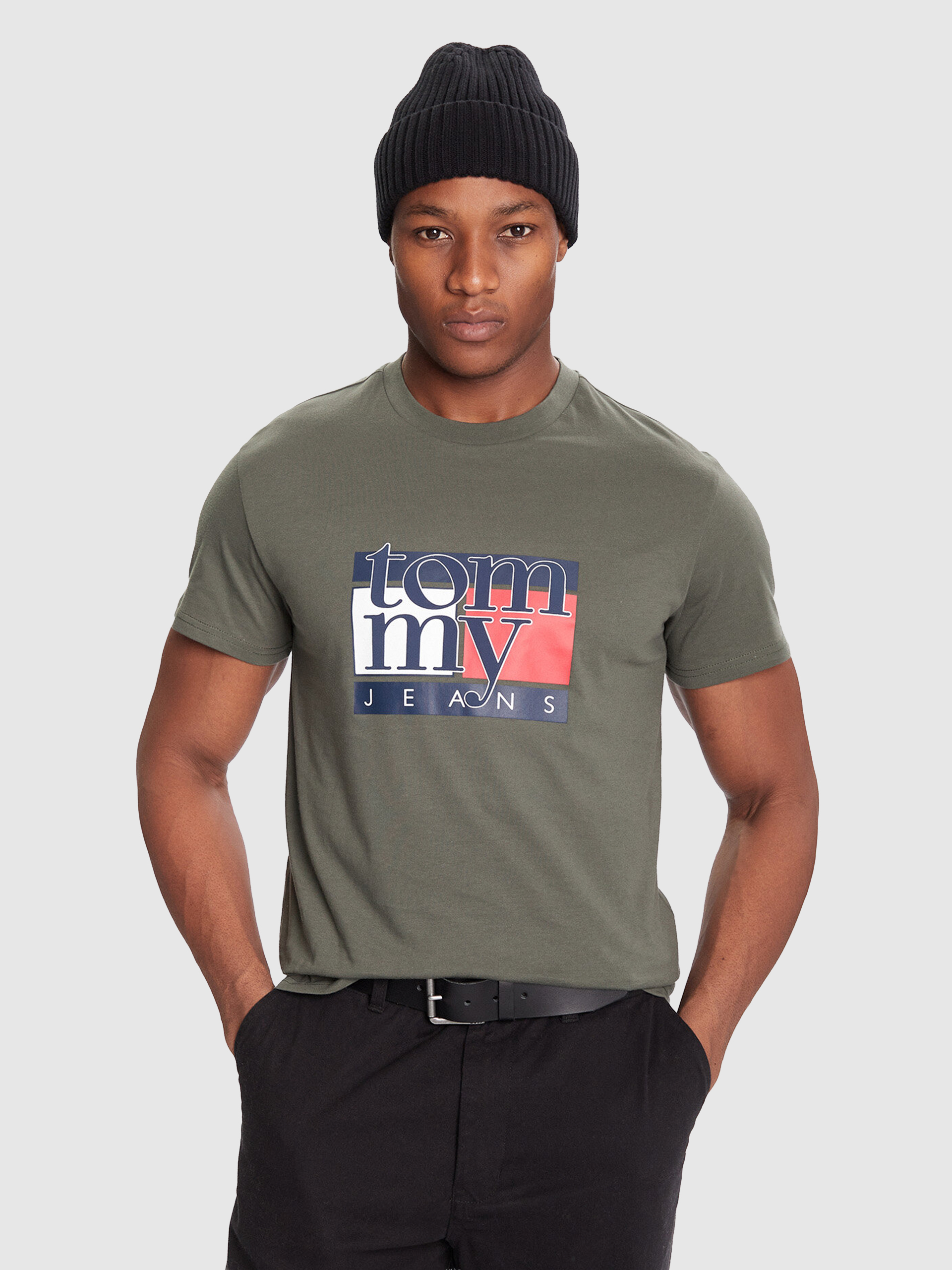 Camiseta Hombre Verde Tommy Jeans