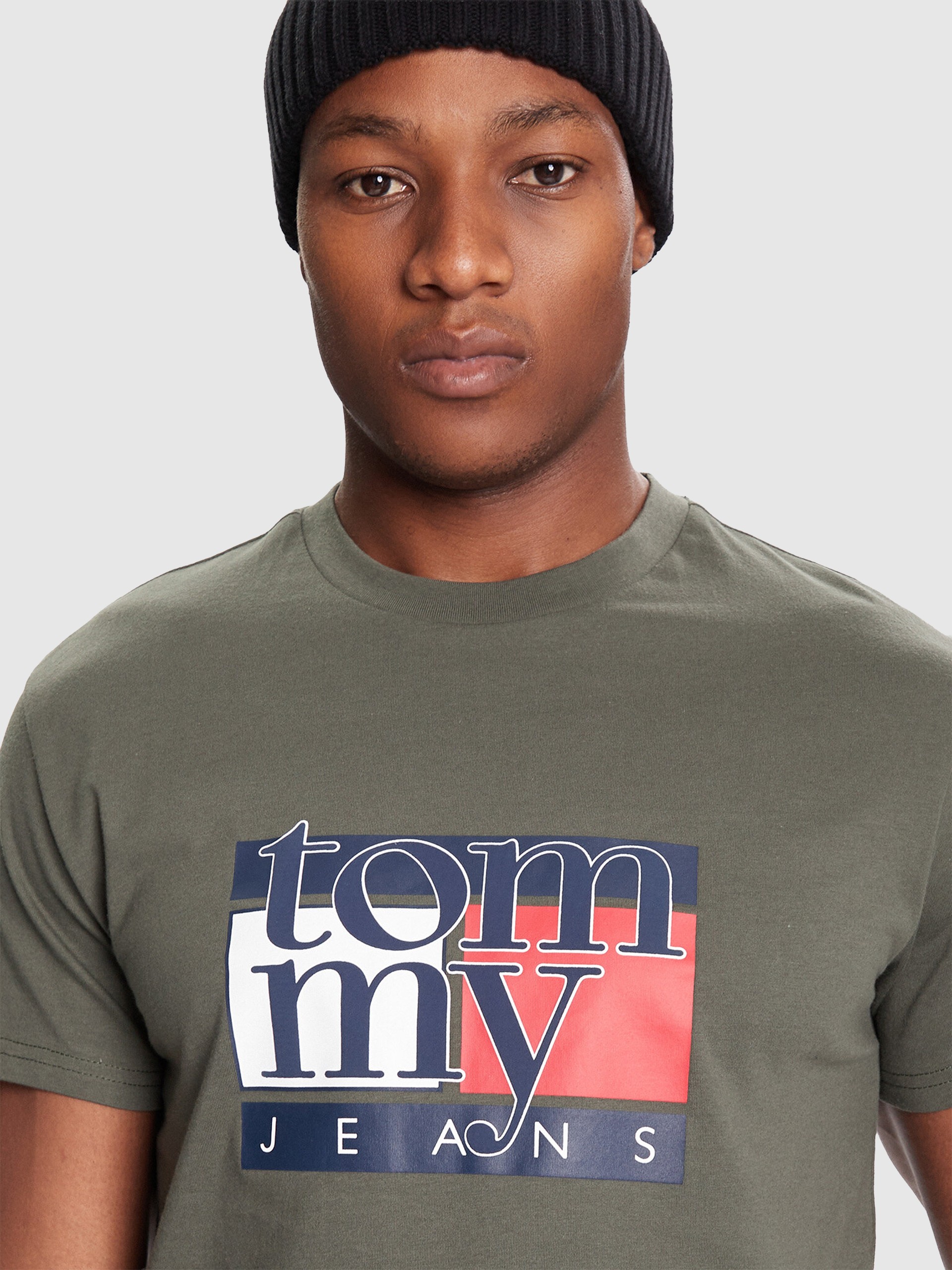 Camiseta Hombre Verde Tommy Jeans