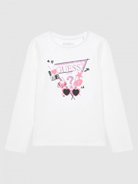 Pullover Girl White Guess