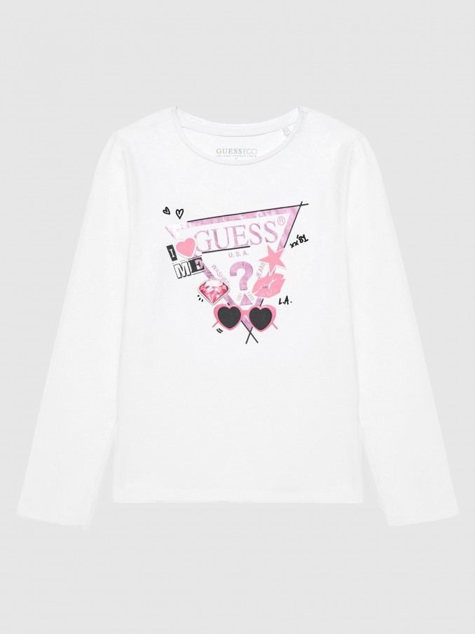 Pullover Girl White Guess