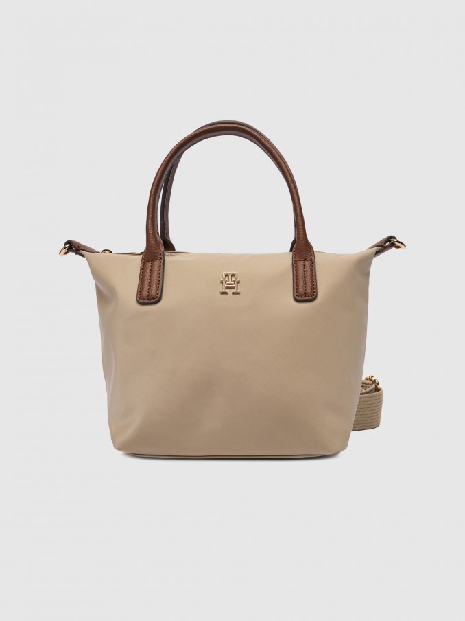 Tote Bags Woman Beige Tommy Jeans