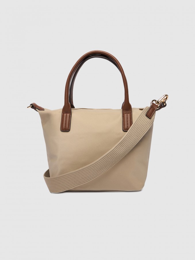 Tote Bags Woman Beige Tommy Jeans