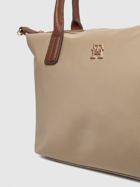 Bolsos de Mano Mujer Beige Tommy Jeans