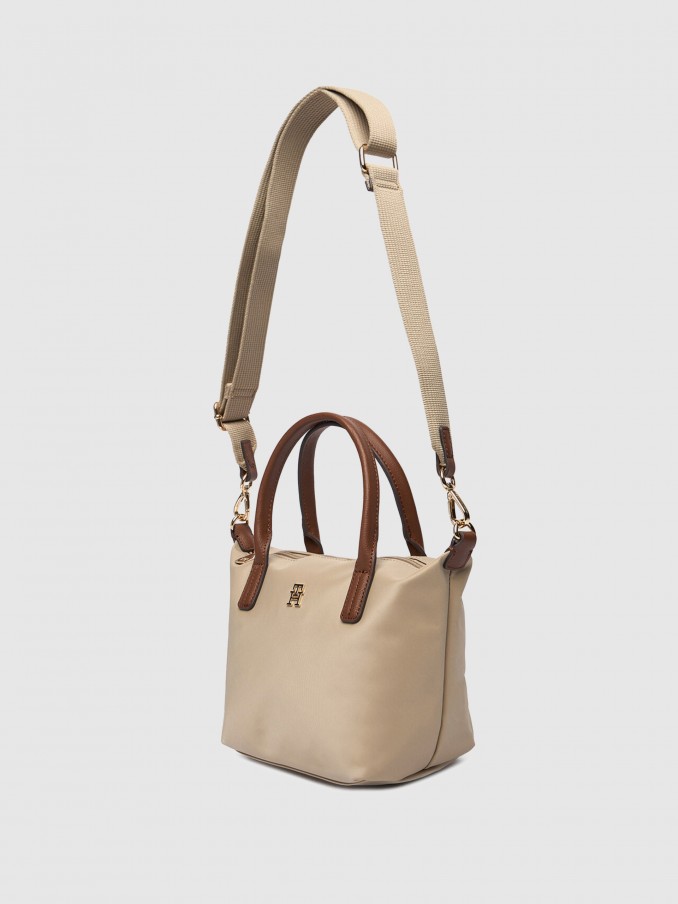 Tote Bags Woman Beige Tommy Jeans