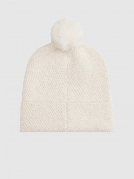 Beanie Woman White Tommy Jeans