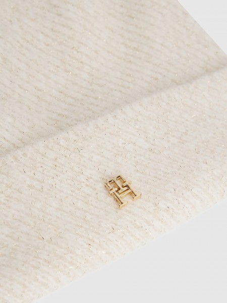 Beanie Woman White Tommy Jeans