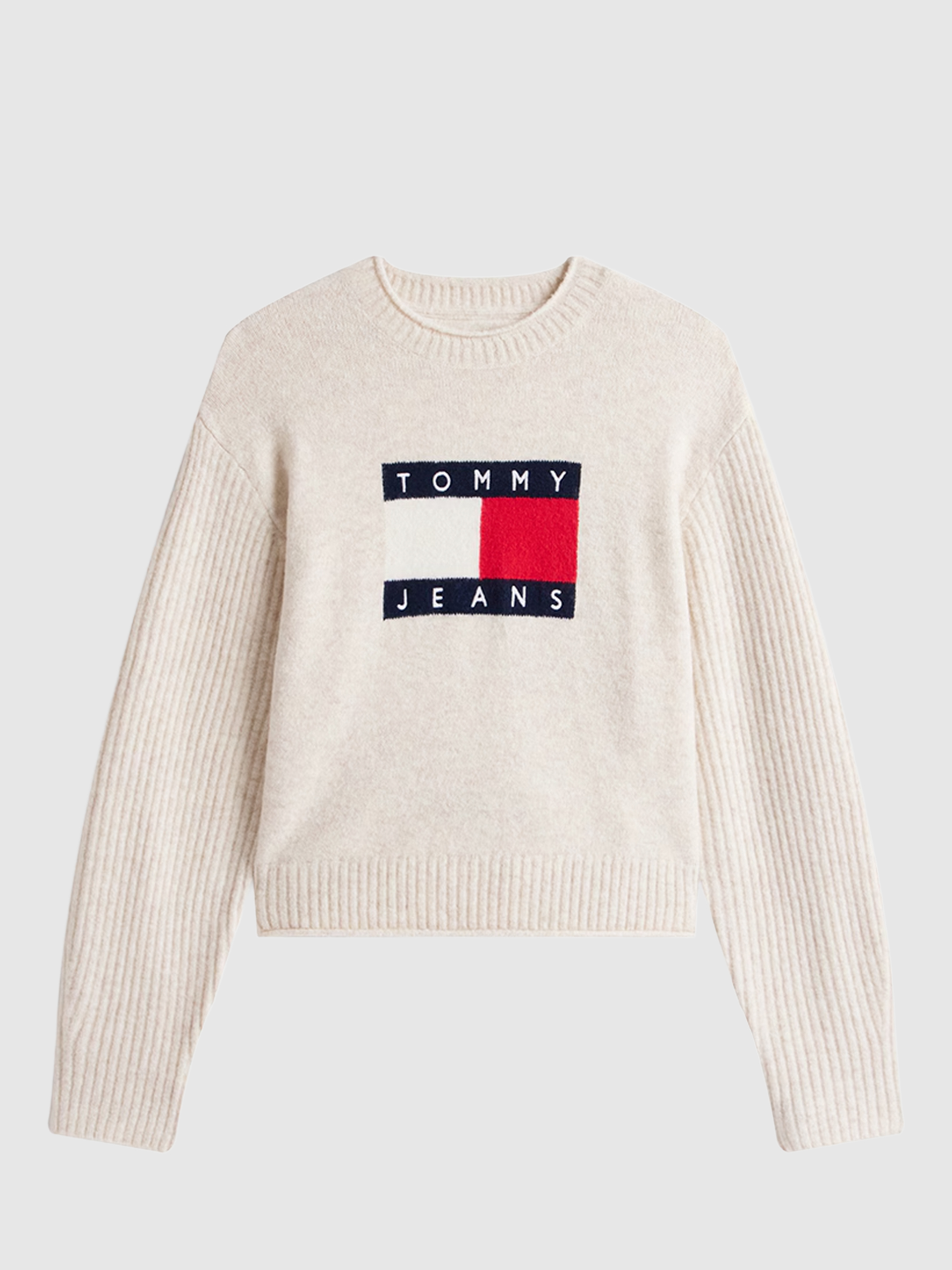 Camisola Mulher Tjw Melange Flag Sweater Rib Ext Tommy Jeans