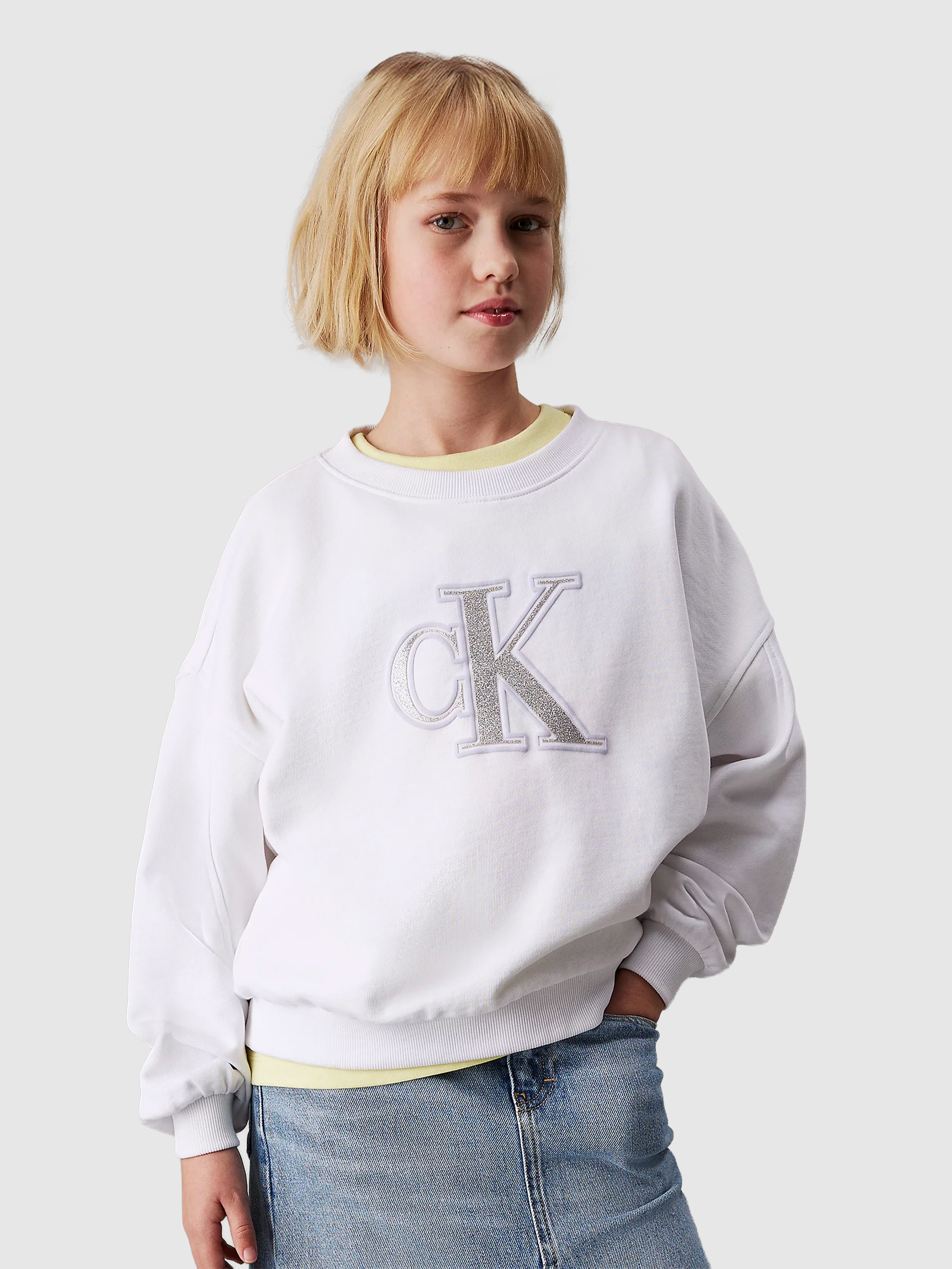 Jumper Girl White Calvin Klein