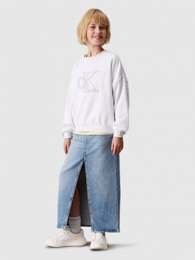 Jumper Girl White Calvin Klein