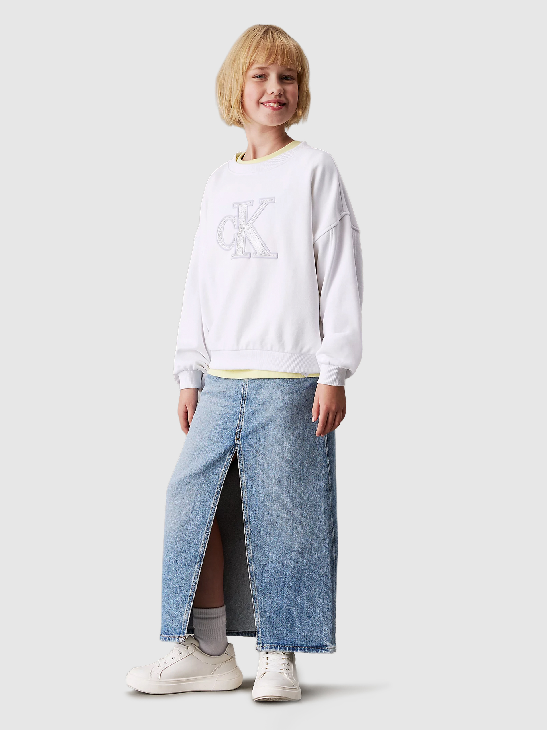 Jumper Girl White Calvin Klein