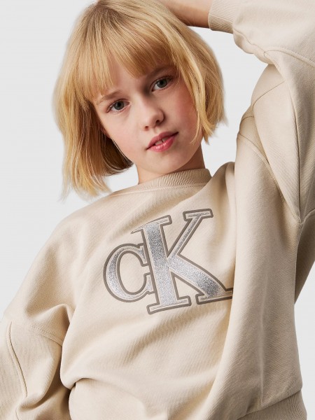 Jumper Girl Beige Calvin Klein