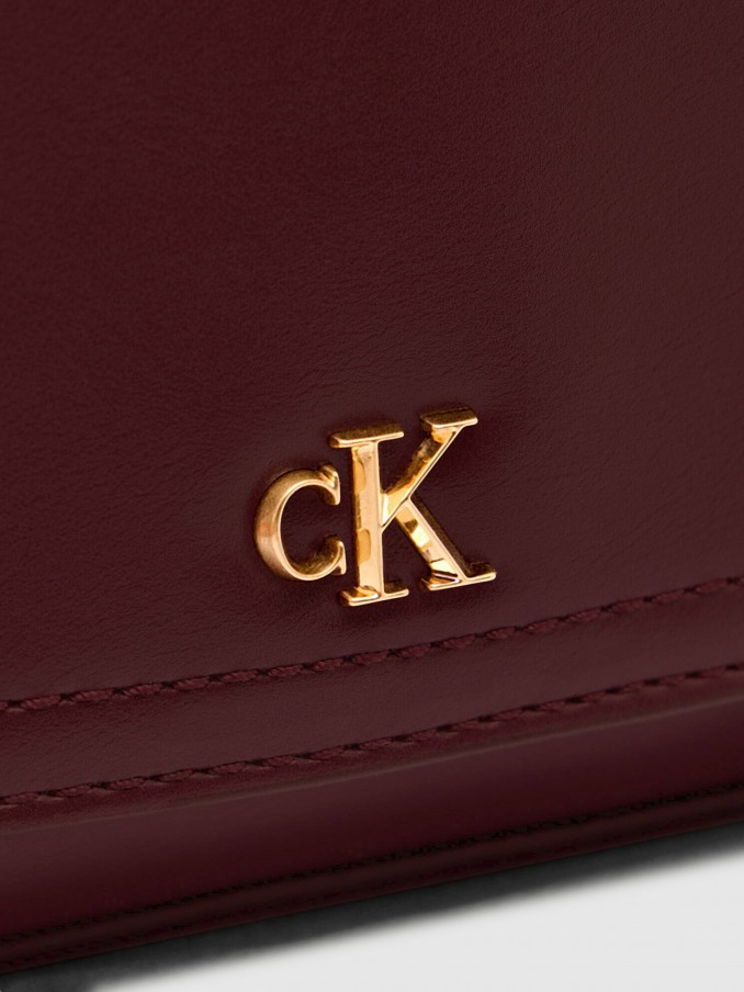 Shoulder Bags Woman Bordeaux Calvin Klein