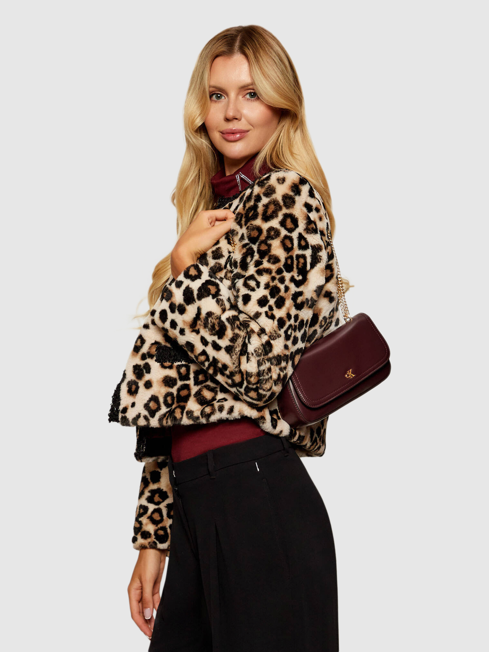 Shoulder Bags Woman Bordeaux Calvin Klein