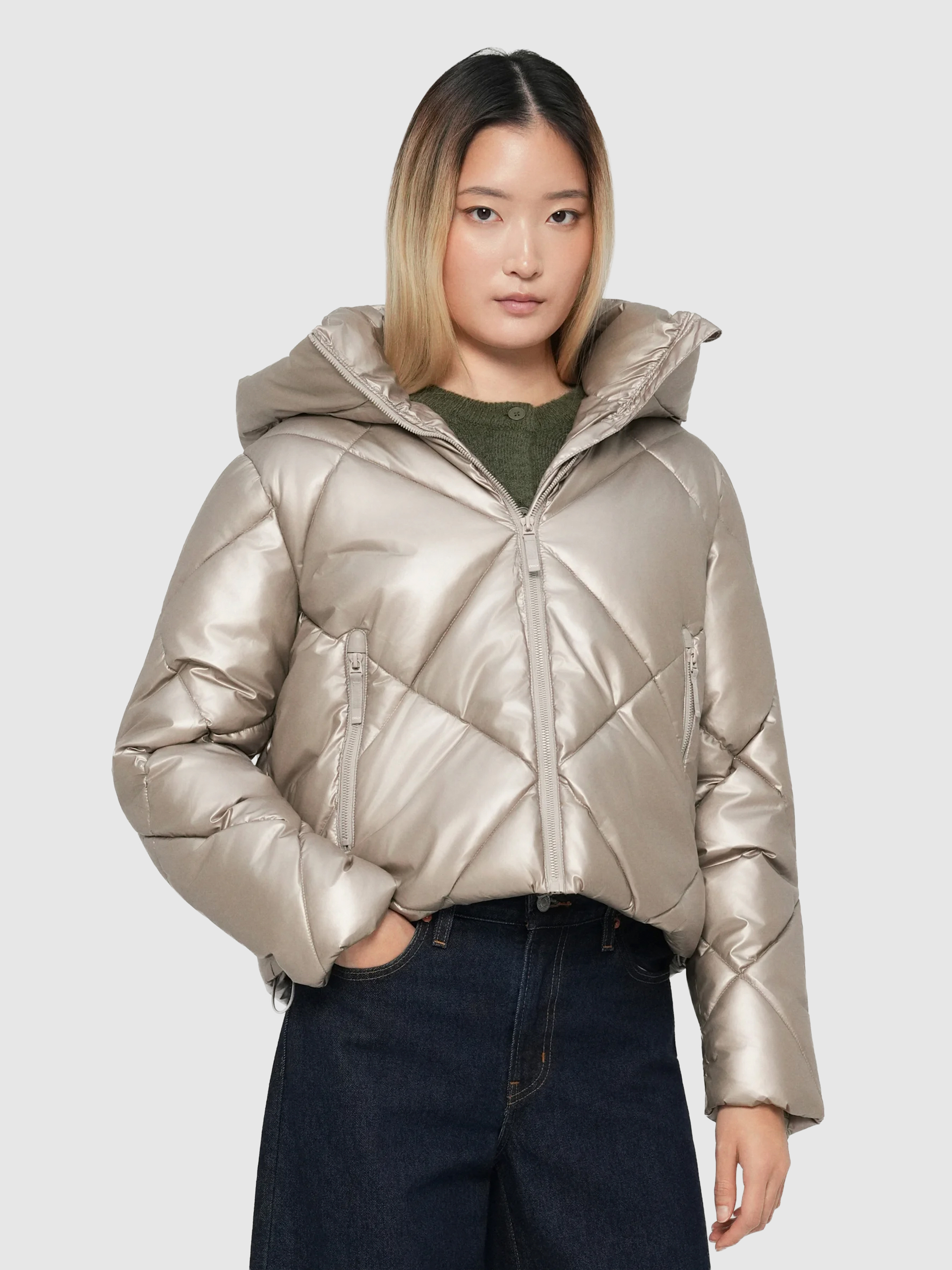 Chaqueta Mujer Gris Only