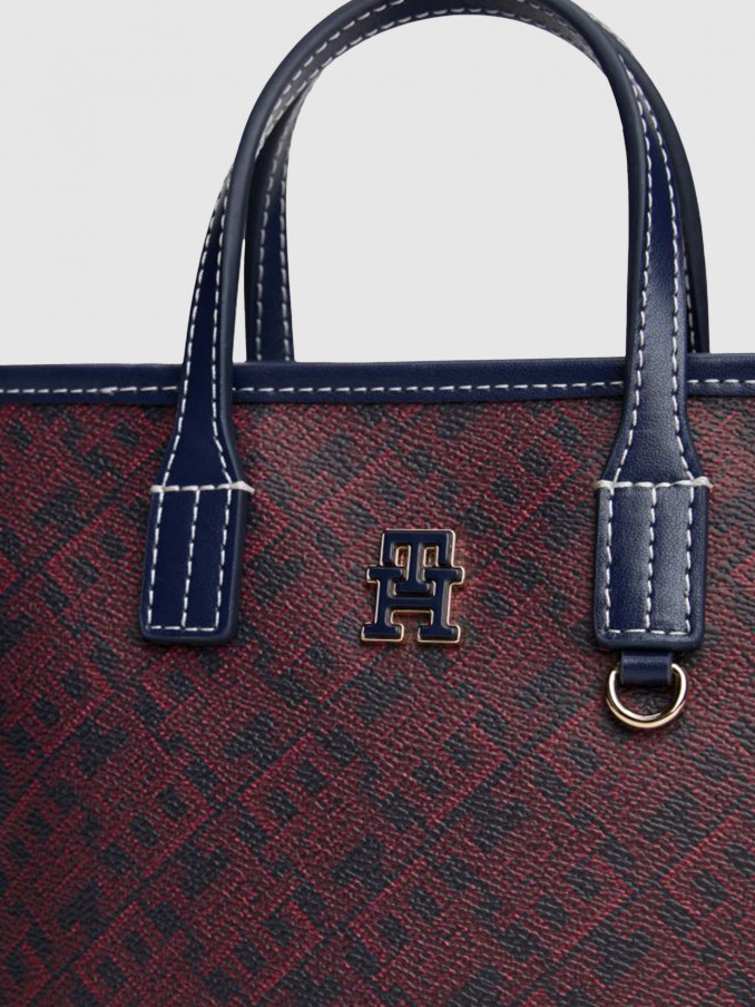 Bolsos de Mano Mujer Burdeos Tommy Jeans