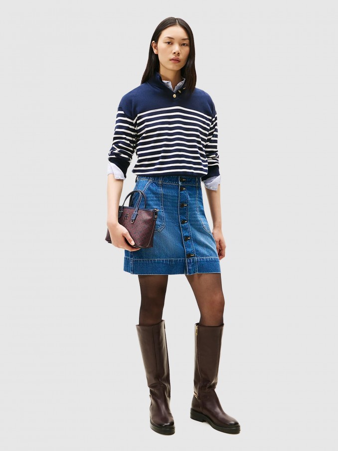 Bolsos de Mano Mujer Burdeos Tommy Jeans