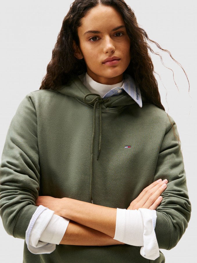 Jersey Mujer Verde Tommy Jeans