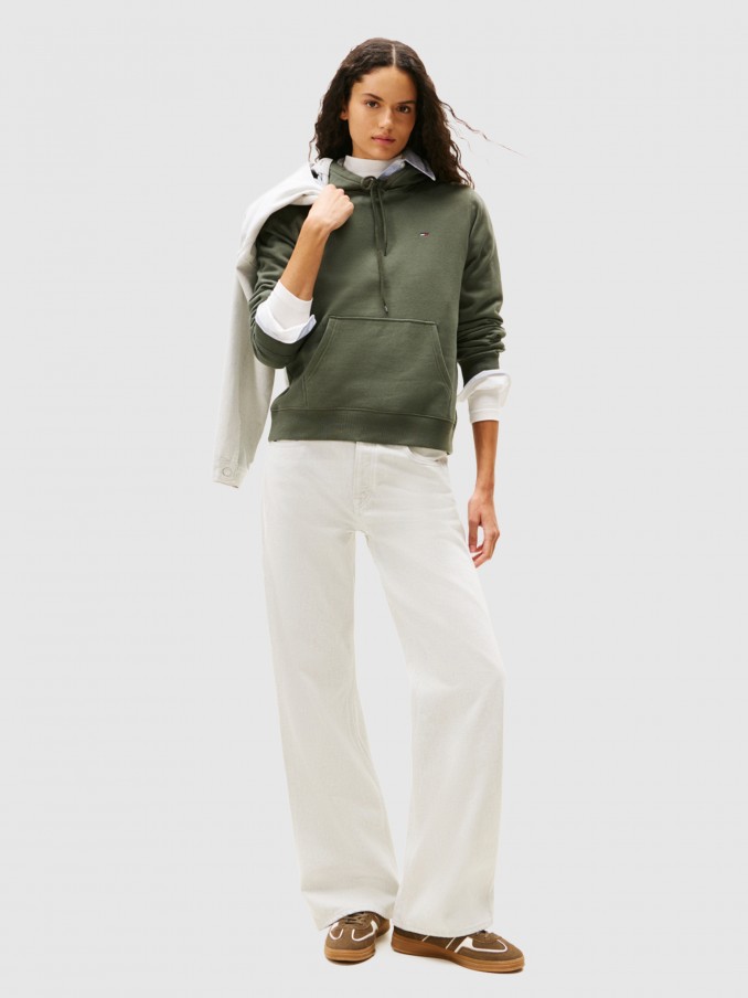 Jersey Mujer Verde Tommy Jeans