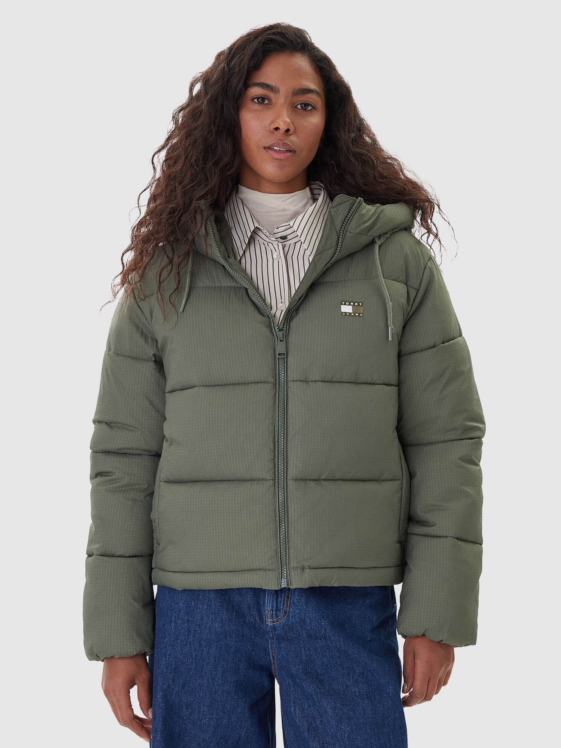 Chaqueta Mujer Verde Tommy Jeans