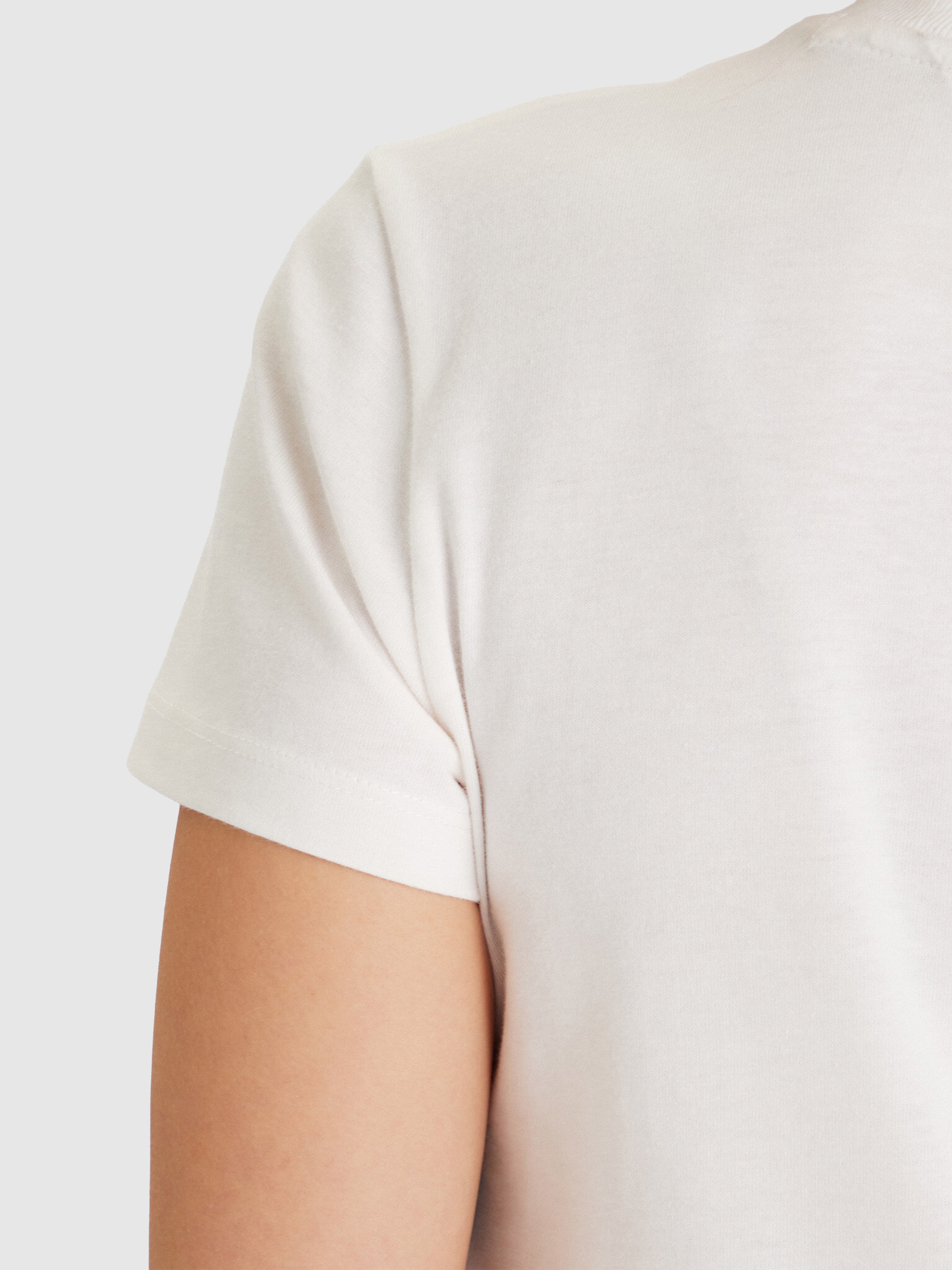 Camiseta Mujer Crema Tommy Jeans