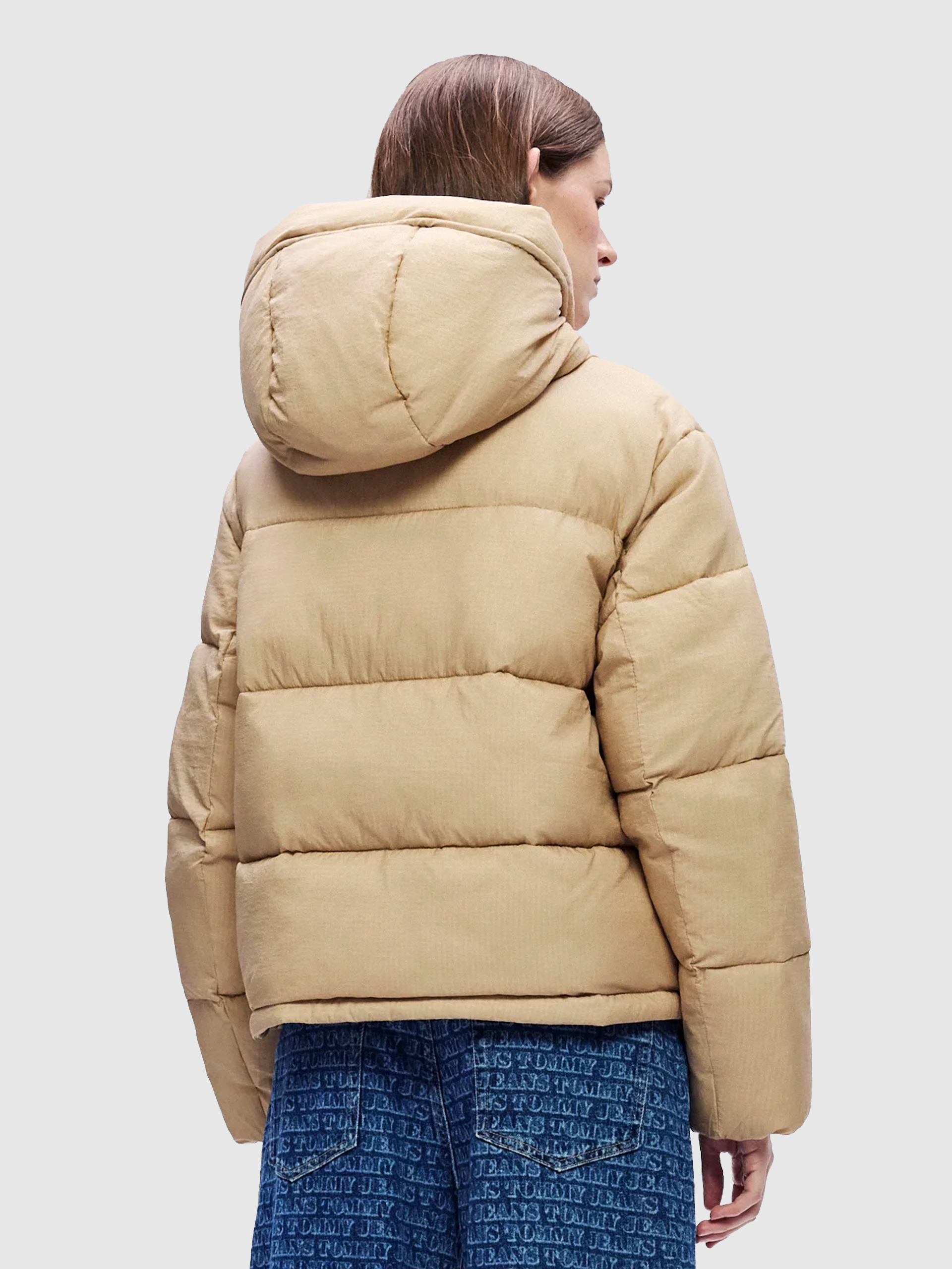 Chaqueta Mujer Beige Tommy Jeans