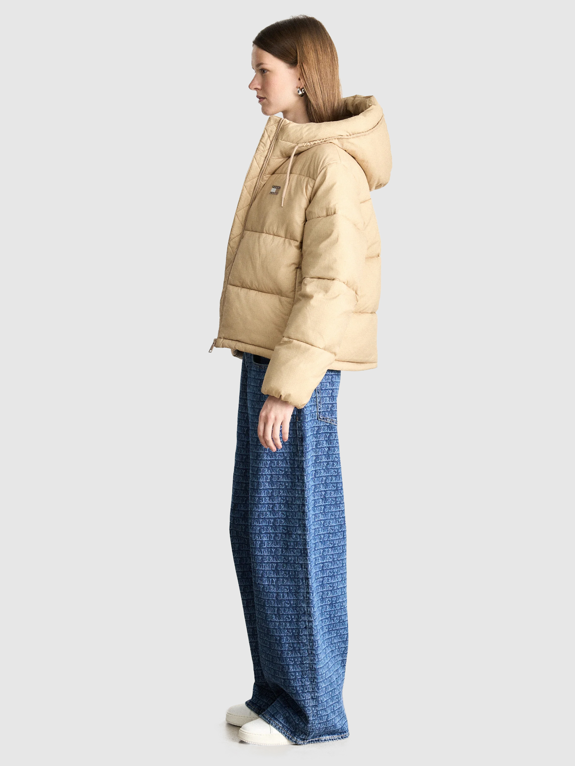 Chaqueta Mujer Beige Tommy Jeans