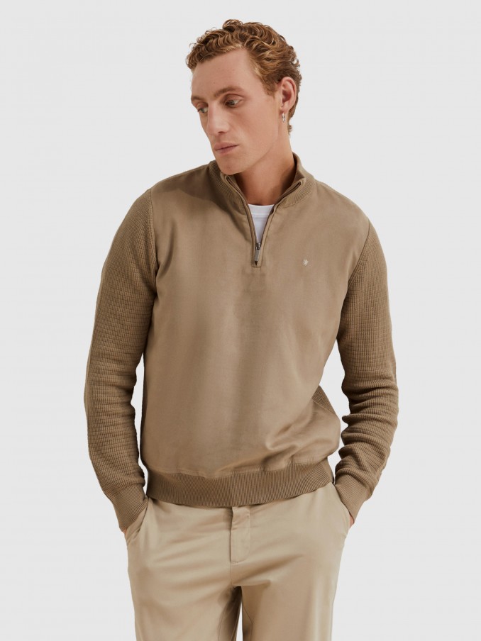 Pullover Man Beige Lion Of Porches