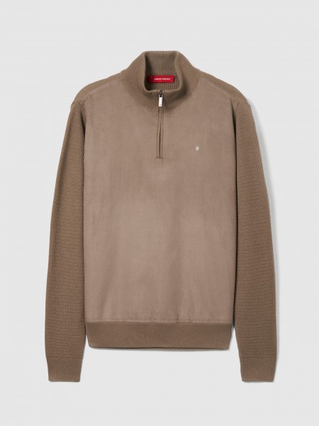 Pullover Man Beige Lion Of Porches