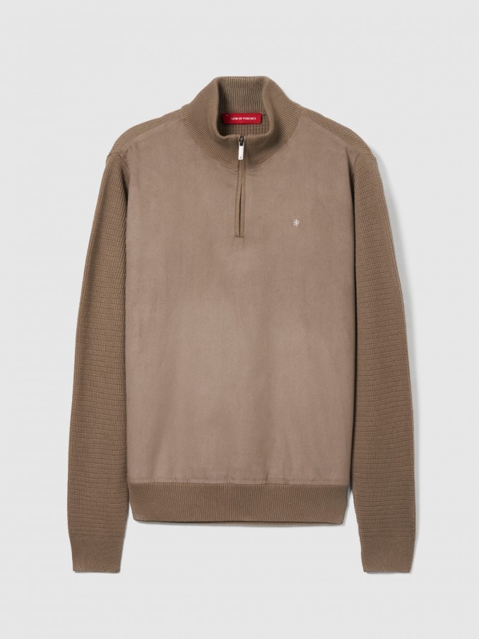 Sueter Hombre Beige Lion Of Porches