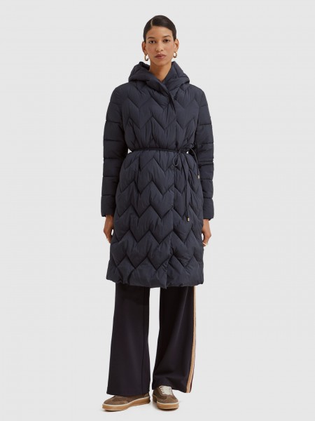 Jacket Woman Navy Blue Lion Of Porches